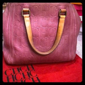 Carolina Herrera CH signature tote 12x10x7